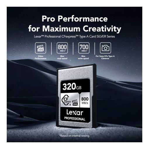 Lexar | 320GB | Professional CFexpress Type A Card | Silver Series