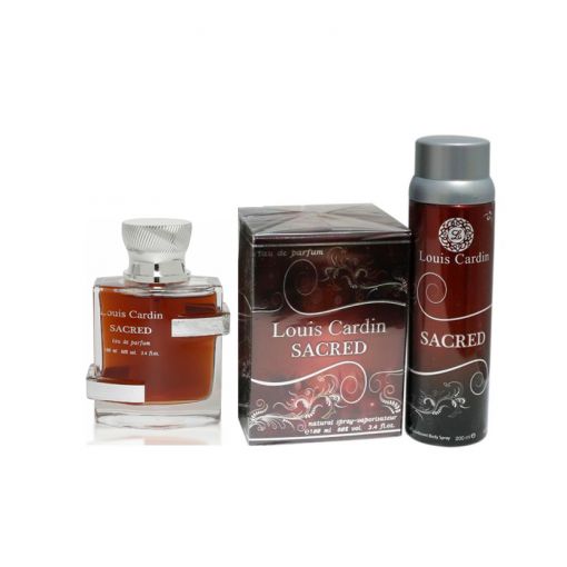 Buy Louis Cardin Bundle Offer Of Sacred EDP Perfume 100ml & Deodorant 200ml  For Men Online in UAE