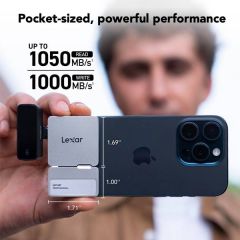 Lexar | 2TB | Professional Go Portable SSD with Hub