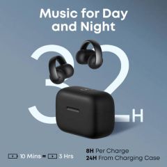 Soundcore |  AeroClip | Open-Ear Clip-On Earbuds  | Black