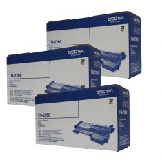 Brother | TN-2260 | Toner | 1,200 Pages | Bundle Set Of 3