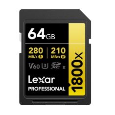 Lexar | 64GB | Professional 1800x UHS-II SDXC Memory Card