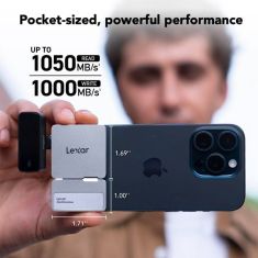 Lexar | 2TB | Professional Go Portable SSD with Hub
