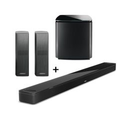 Bose | Smart Ultra Soundbar Black + Bass Module 700 Black + Surround Speaker 700 Black