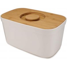 Joseph joseph|Bread Bin with Cutting Board Lid|One Size|White