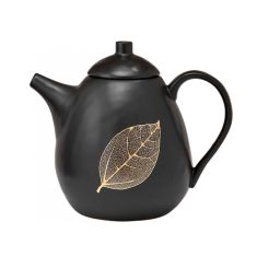 Ashdene | Lantana Black & Gold Teapot