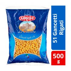 Arrighi | Pasta | Gancetti Rigati | (20 x 500 gm)