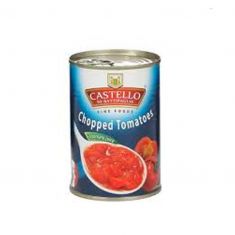 Castello | Chopped | Diced Tomato in Tomato Juice | (24 x 400 gm)