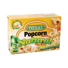 Freshly | Natural Microwave Popcorn  (12 x 297 gm) 