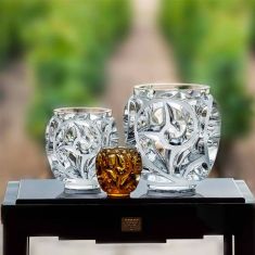 Lalique | Tourbillons Vase Amber Crystal