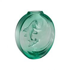 Lalique | Carpe Koi Bud Vase | Mint Green