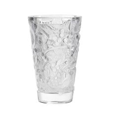 Lalique | Merles ET Raisins Medium Vase Clear Crystal