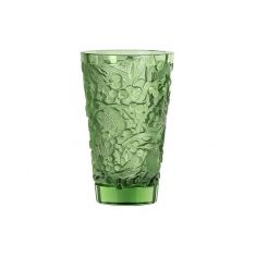 Lalique | Merles Et Raisins Medium Vase Green Crystal