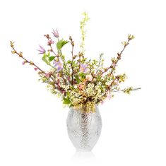 Lalique | Feuilles Vase Clear Crystal