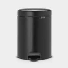 Brabantia | Step Trash Can  1.3 Gallon | Matt Black