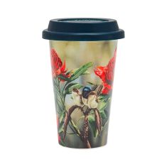Ashdene |Australian Bird & Flora Blue Wren D/Walled Travel Mug