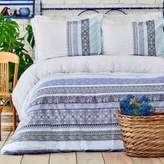 Karaca Home | Nileso Blue Double Duvet Cover Set | 200 cm x 220 cm