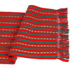 Mayan Hand | Holiday Jaspe Table Runner With Gold 14 X 60