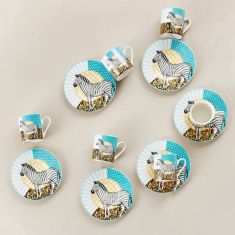 Karaca | Animal Set of 6 Coffee Cups | 90ML