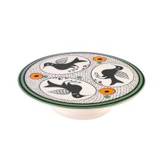 Karaca | Paye Seljuk Series Bird-Legged Porcelain Cake Stand | Black