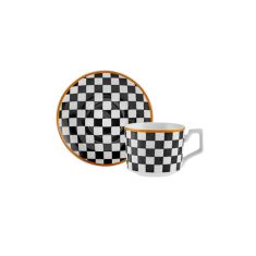 Karaca | Chekers Coffee Cup Set of 6 People