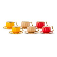 Karaca | Çiçek 6 Person Coffee Cup Set