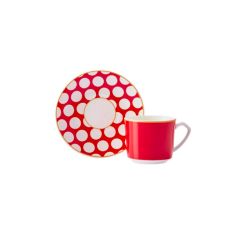 Karaca | Polka Dot Coffee Cup Set for 6 People 