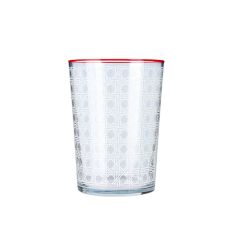 Karaca | Blanco Water Glass Red