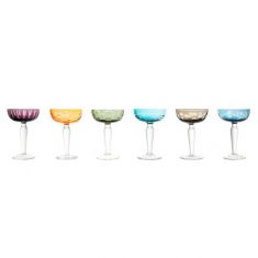 Polspotten | Cuttings Coupe Glasses  | set of 6