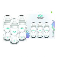 PUR | Advanced Plus Wide Neck Bottle 8oz/ 250ml - 3 piece Pack