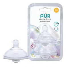 PUR Gentle Touch Wide Neck Nipple (Size S)
