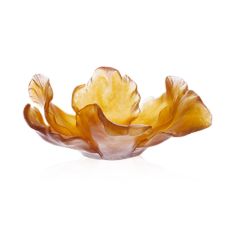 Daum | Crystal Tulip Amber Bowl
