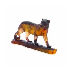 Daum | Crystal Limited Edition Leopard Figurine