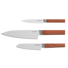 Berghoff | DiNA Ion 3pc Stainless Steel Knife Set Ash Wood