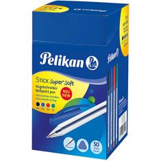 Pelikan | Stick Super Soft Balpen | Blue Color | 1 Box 50pcs