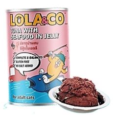 Lola & Co Tuna With Sea food In Jelly Can 400g x 4 Pcs