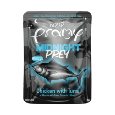 Pramy | Chicken With Tuna Mousse Midnight Prey Pouch 80g x 4 Pcs