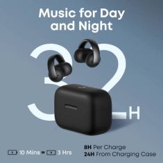 Soundcore |  AeroClip | Open-Ear Clip-On Earbuds  | Black