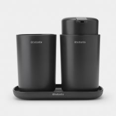 Brabantia | Bathroom Accessory Set ReNew| Set of 3 