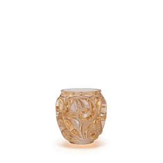 Lalique | Tourbillons Small Vase Gold Luster Crystal Small Size
