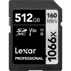 Lexar | 512 GB | Professional 1667x UHS-II SDXC Memory Card