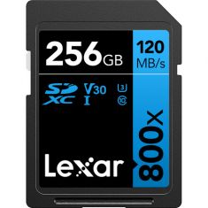Lexar | 256 GB | High-Performance 800x SDHC™/SDXC™ UHS-I Card BLUE Series