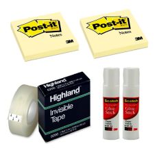 3M | Notepad 3"X3" 2pcs + Tape 1pc + Glue Stick 2pcs