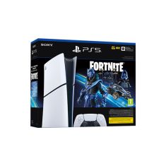 PlayStation | PS5 Digital Edition Console Slim Version with Fortnite Voucher Bundle + Free extra Controller White 