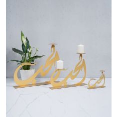 Kashida | Hob Candle Holder Small Gold