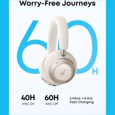Soundcore | Space One Pro | Active Noise Cancellation | Headphone | White