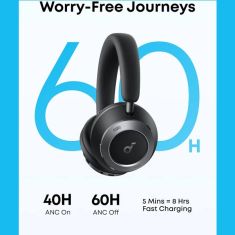 Soundcore | Space One Pro | Active Noise Cancellation | Headphone | Black