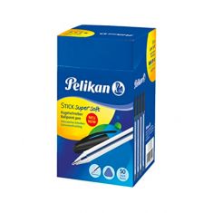 Pelikan | Stick Super Soft Balpen | Black Color | 1 Box 50pcs